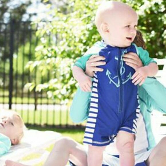 NWT Cabana Life Anchor Baby Rash Guard - Picture 1 of 6